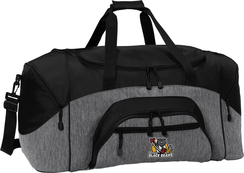 Dupage Black Bears Standard Colorblock Sport Duffel