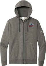 Hartford Jr. Wolfpack Nike Club Fleece Sleeve Swoosh Full-Zip Hoodie