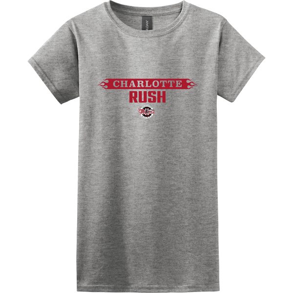 Charlotte Rush Hockey Softstyle Ladies T-Shirt