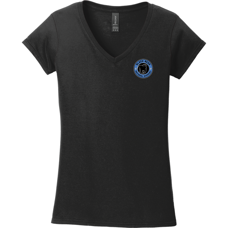 Black Bear National Academy Softstyle Ladies Fit V-Neck T-Shirt