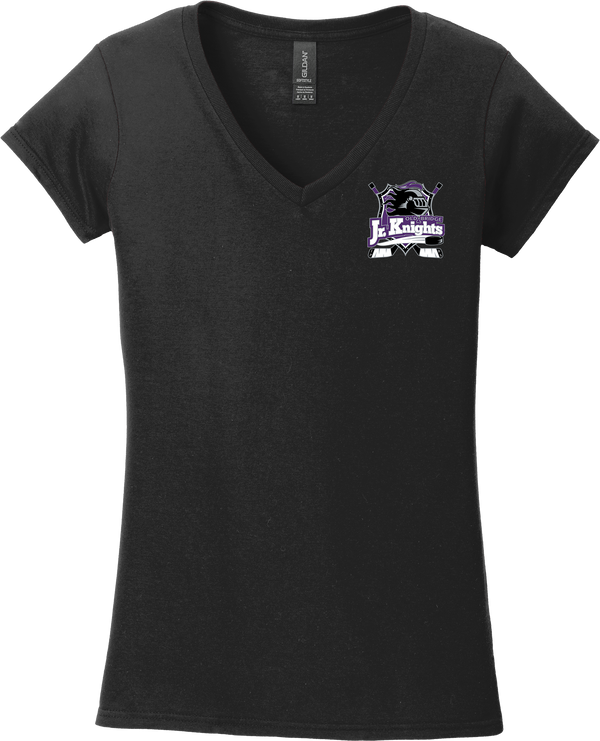 Old Bridge Jr. Knights Softstyle Ladies Fit V-Neck T-Shirt