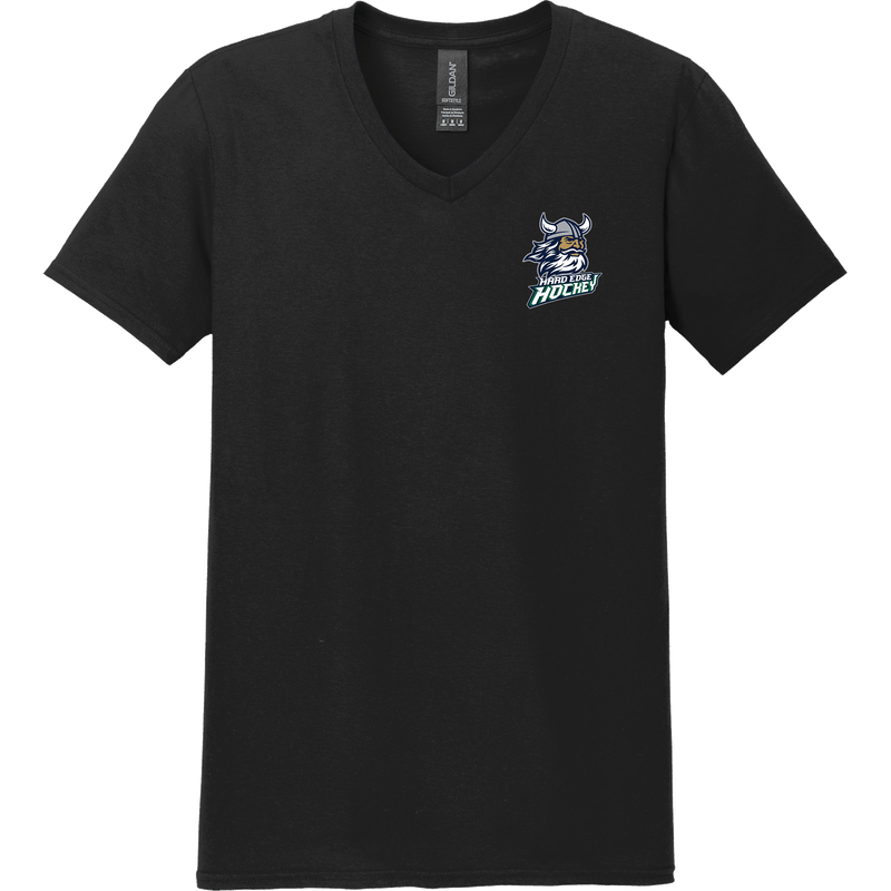 Hard Edge Hockey Softstyle V-Neck T-Shirt