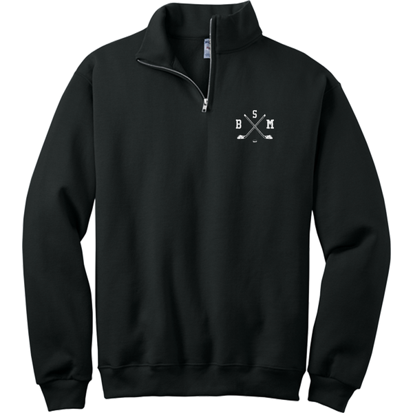 BSM Hockey NuBlend 1/4-Zip Cadet Collar Sweatshirt