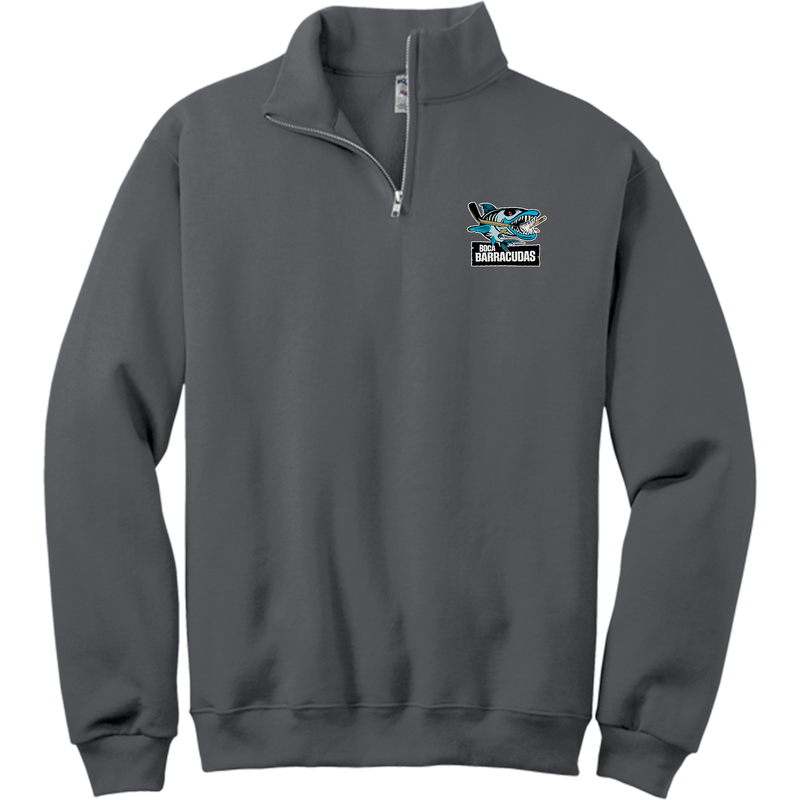 Boca Barracudas NuBlend 1/4-Zip Cadet Collar Sweatshirt