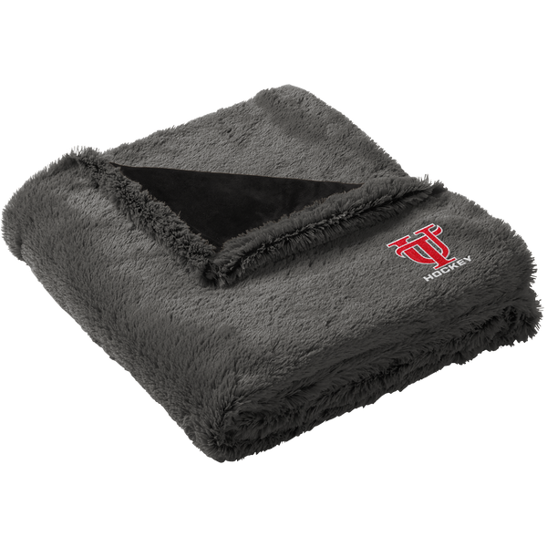 University of Tampa Faux Fur Blanket