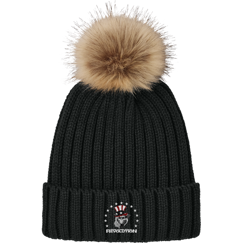 Phila Revolution Faux Fur Pom Beanie