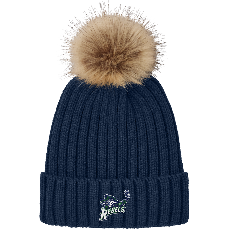 Kensington Valley Rebels Faux Fur Pom Beanie