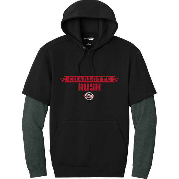 Charlotte Rush Tough Fleece Layered Hoodie