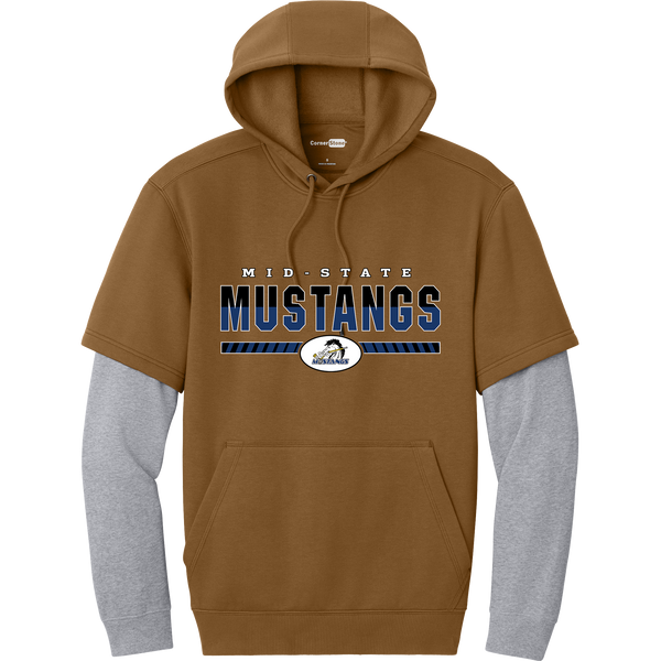 Mid-State Mustangs Tough Fleece Layered Hoodie