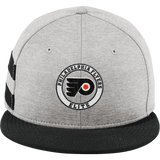 Philadelphia Flyers Elite New Era Shadow Heather Striped Flat Bill Snapback Cap