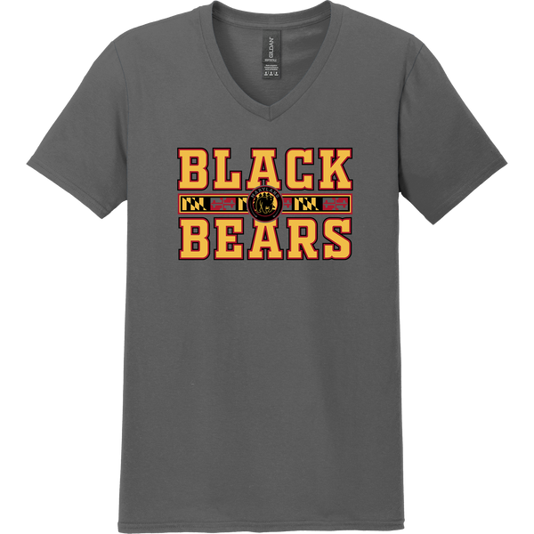 MD Jr. Black Bears Softstyle V-Neck T-Shirt