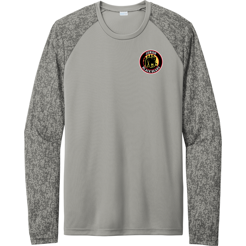 MD Jr. Black Bears Long Sleeve Digi Camo Tee