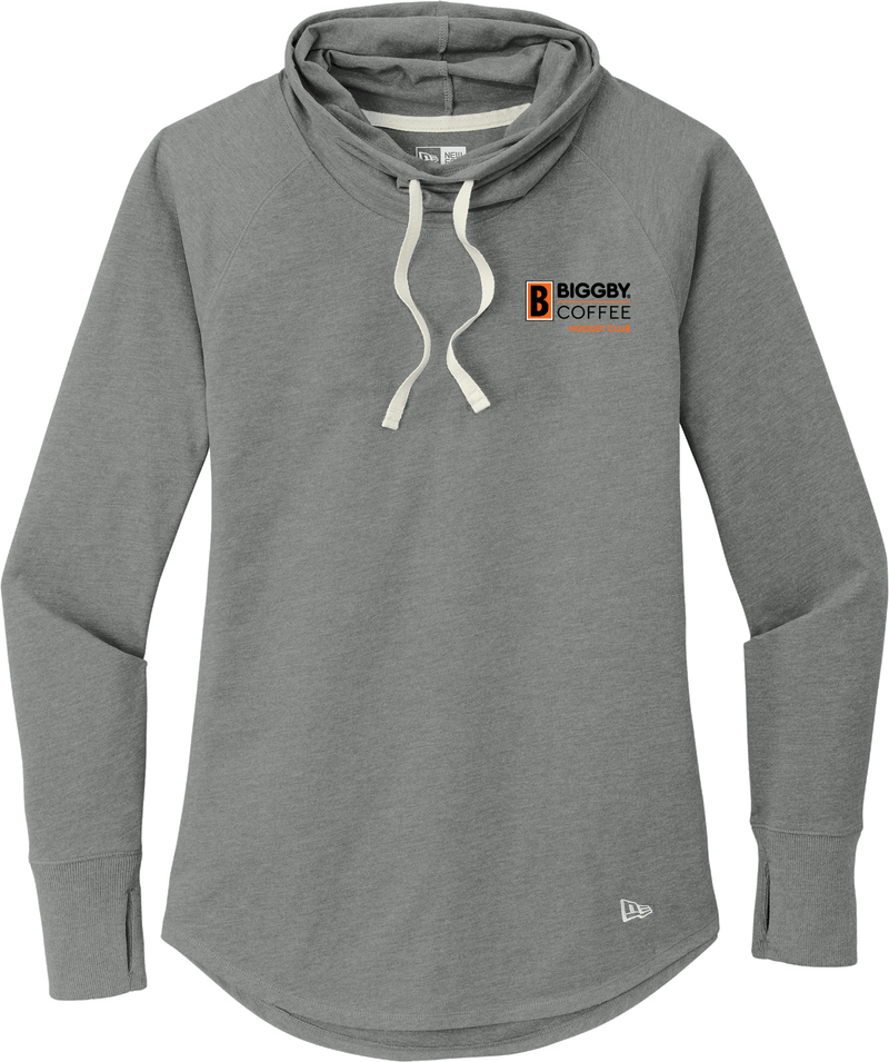 Biggby Coffee Hockey Club New Era Ladies Sueded Cotton Blend Cowl Tee