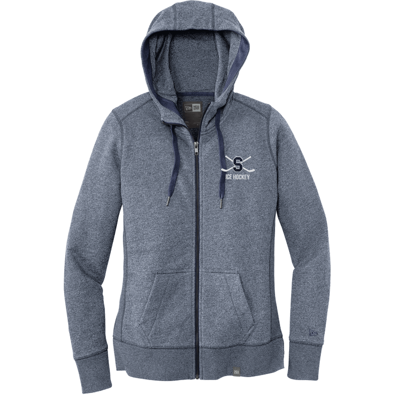 Midd South Hockey New Era Ladies French Terry Full-Zip Hoodie