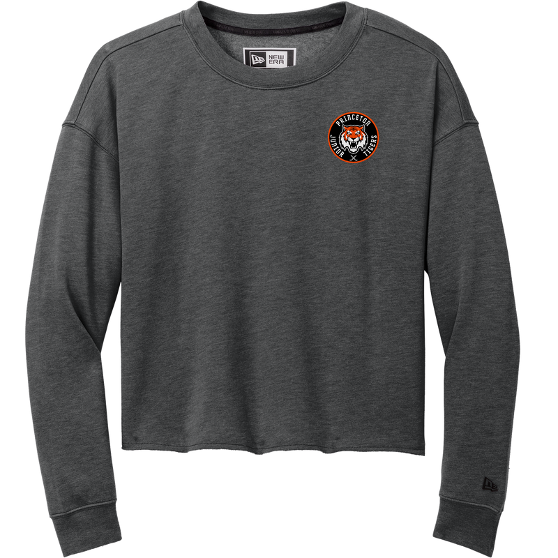 Princeton Jr. Tigers New Era Ladies Tri-Blend Fleece Crop Crew