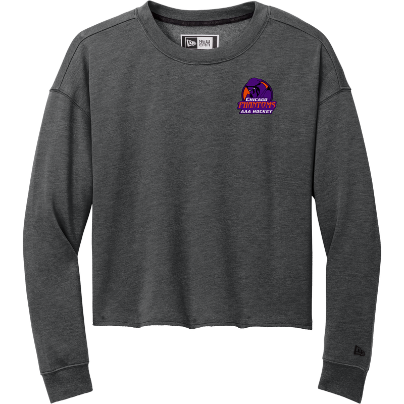 Chicago Phantoms New Era Ladies Tri-Blend Fleece Crop Crew