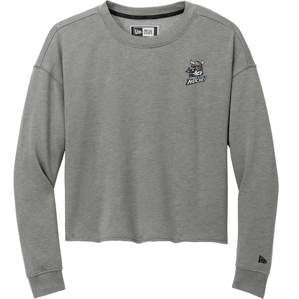 Hard Edge Hockey New Era Ladies Tri-Blend Fleece Crop Crew