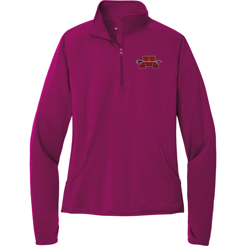 Mercer Arrows Ladies Sport-Wick Stretch 1/4-Zip Pullover