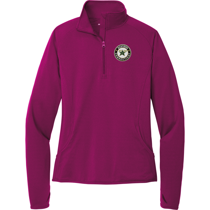 CT ECHO Stars Ladies Sport-Wick Stretch 1/4-Zip Pullover