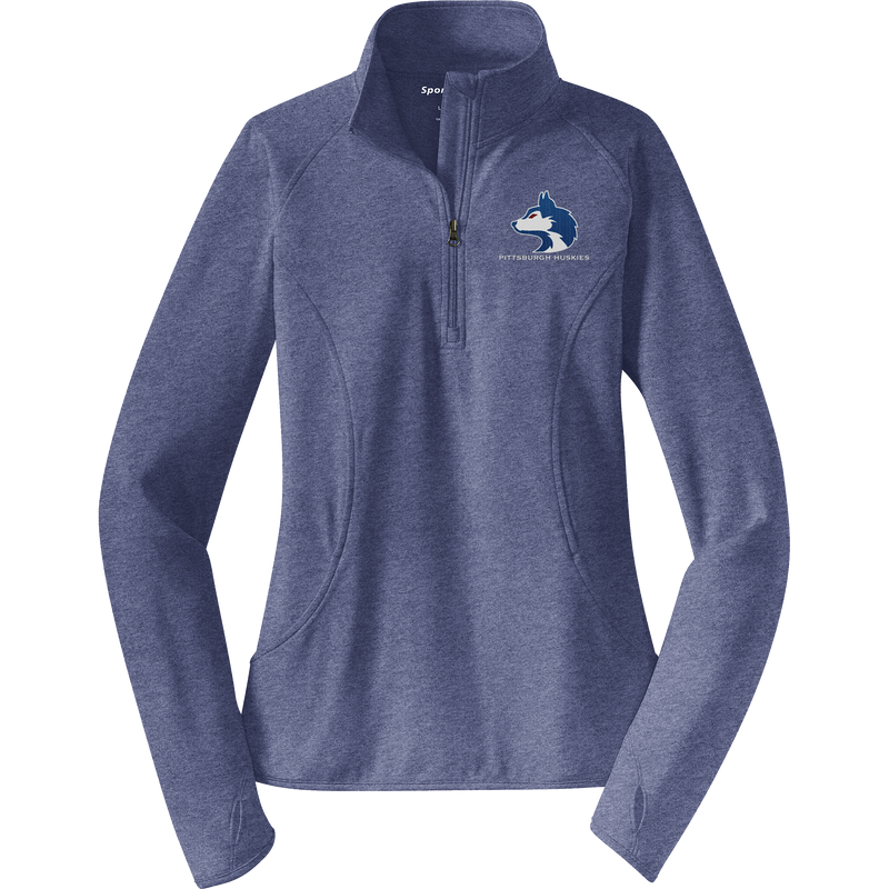 Pittsburgh Huskies Ladies Sport-Wick Stretch 1/4-Zip Pullover