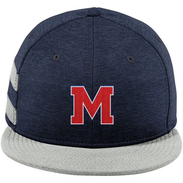 Mount St. Charles New Era Shadow Heather Striped Flat Bill Snapback Cap