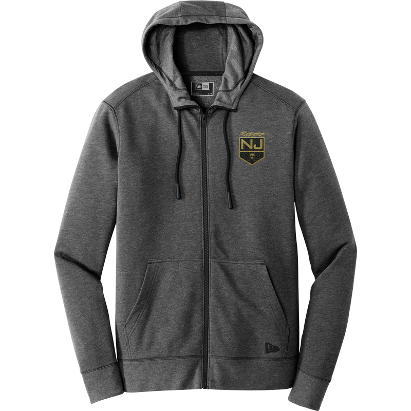 NJ Raiders New Era Tri-Blend Fleece Full-Zip Hoodie