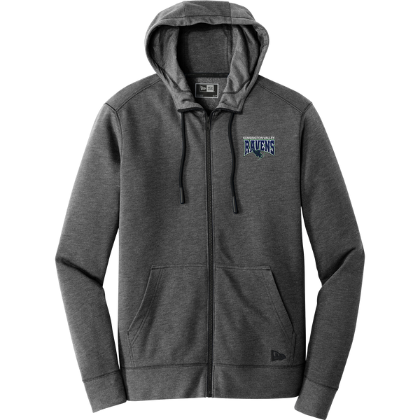 Kensington Valley Ravens New Era Tri-Blend Fleece Full-Zip Hoodie