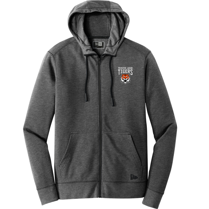 Princeton Jr. Tigers New Era Tri-Blend Fleece Full-Zip Hoodie