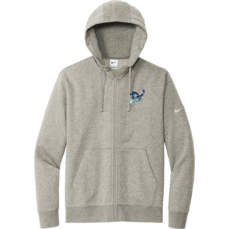 Kensington Valley Rebels Nike Club Fleece Sleeve Swoosh Full-Zip Hoodie