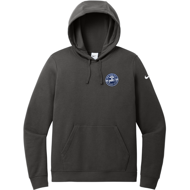 NYC Hockey Club Nike Women's Club Fleece Sleeve Swoosh Pullover Hoodie