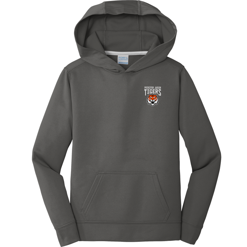 Princeton Jr. Tigers Youth Performance Fleece Pullover Hooded Sweatshirt