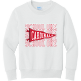 School One Elementary Youth 'Pennant' Fleece Crewneck Sweatshirt