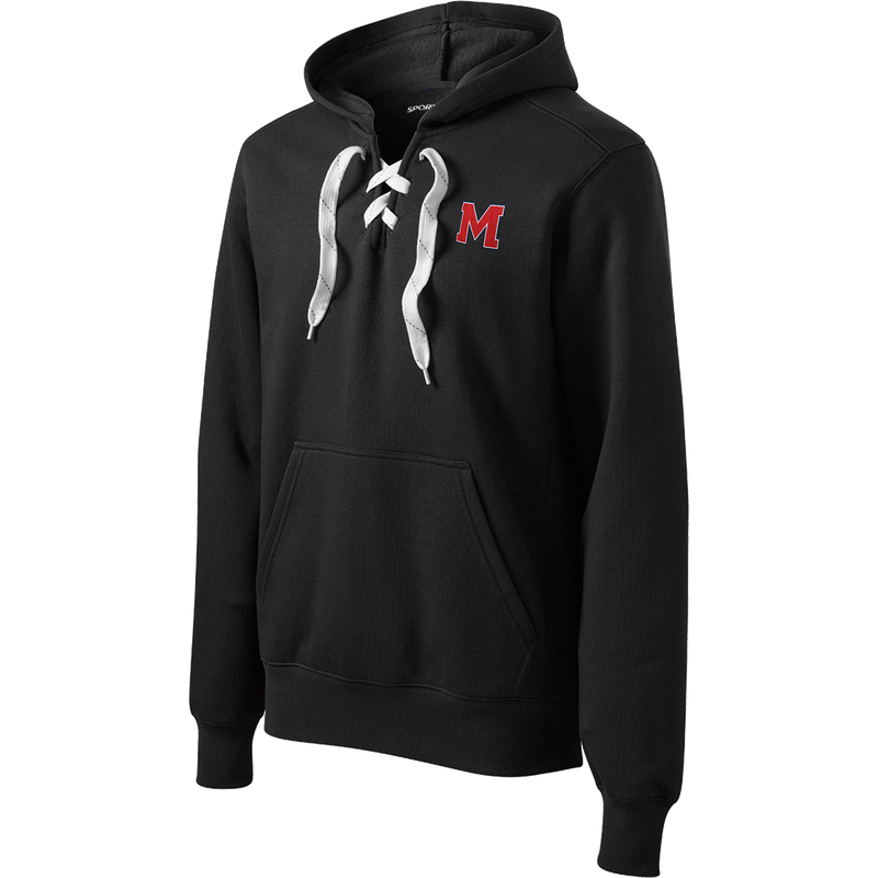 Mount St. Charles Lace Up Pullover Hooded Sweatshirt
