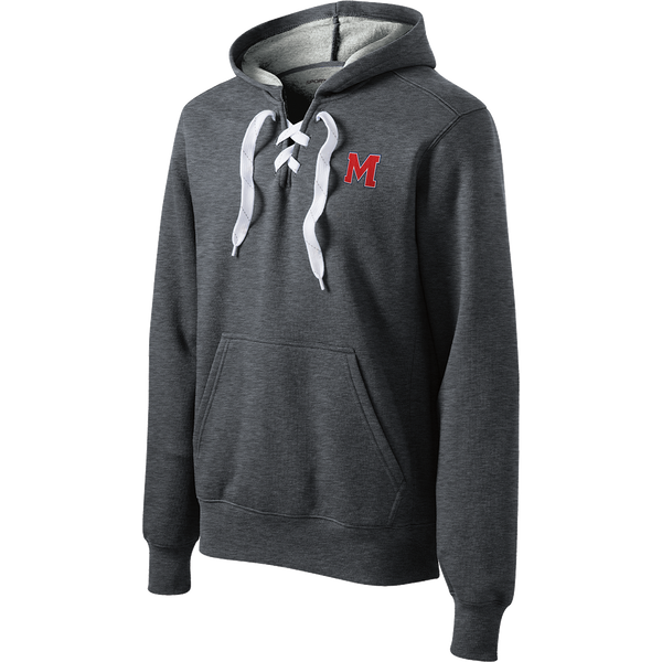 Mount St. Charles Lace Up Pullover Hooded Sweatshirt