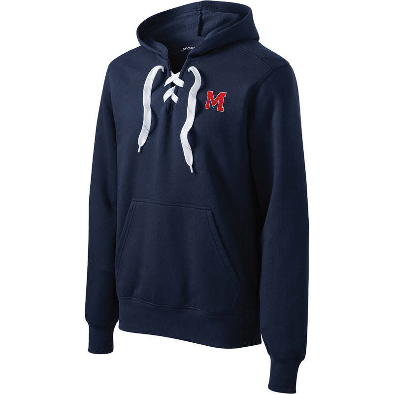 Mount St. Charles Lace Up Pullover Hooded Sweatshirt