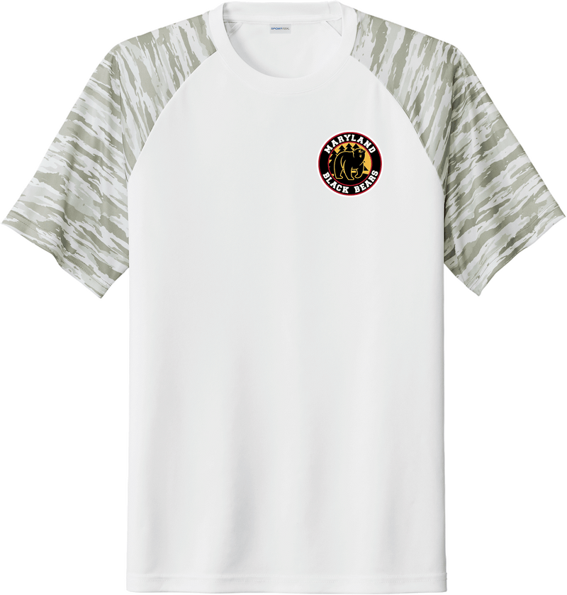 Maryland Black Bears Drift Camo Colorblock Tee