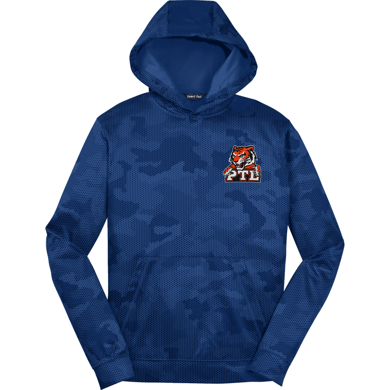 Princeton Tiger Lilies Youth Sport-Wick CamoHex Fleece Hooded Pullover