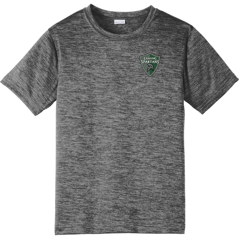 Lansing Spartans Youth PosiCharge Electric Heather Tee