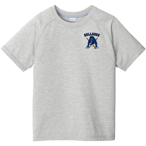 Chicago Bulldogs Youth PosiCharge Tri-Blend Wicking Raglan Tee